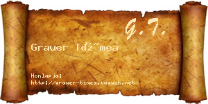 Grauer Tímea névjegykártya